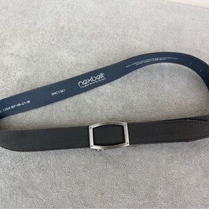Nexbelt Men’s Newport Dark Gray Golf Ratchet Belt 1.38” Cut to Fit Canvas